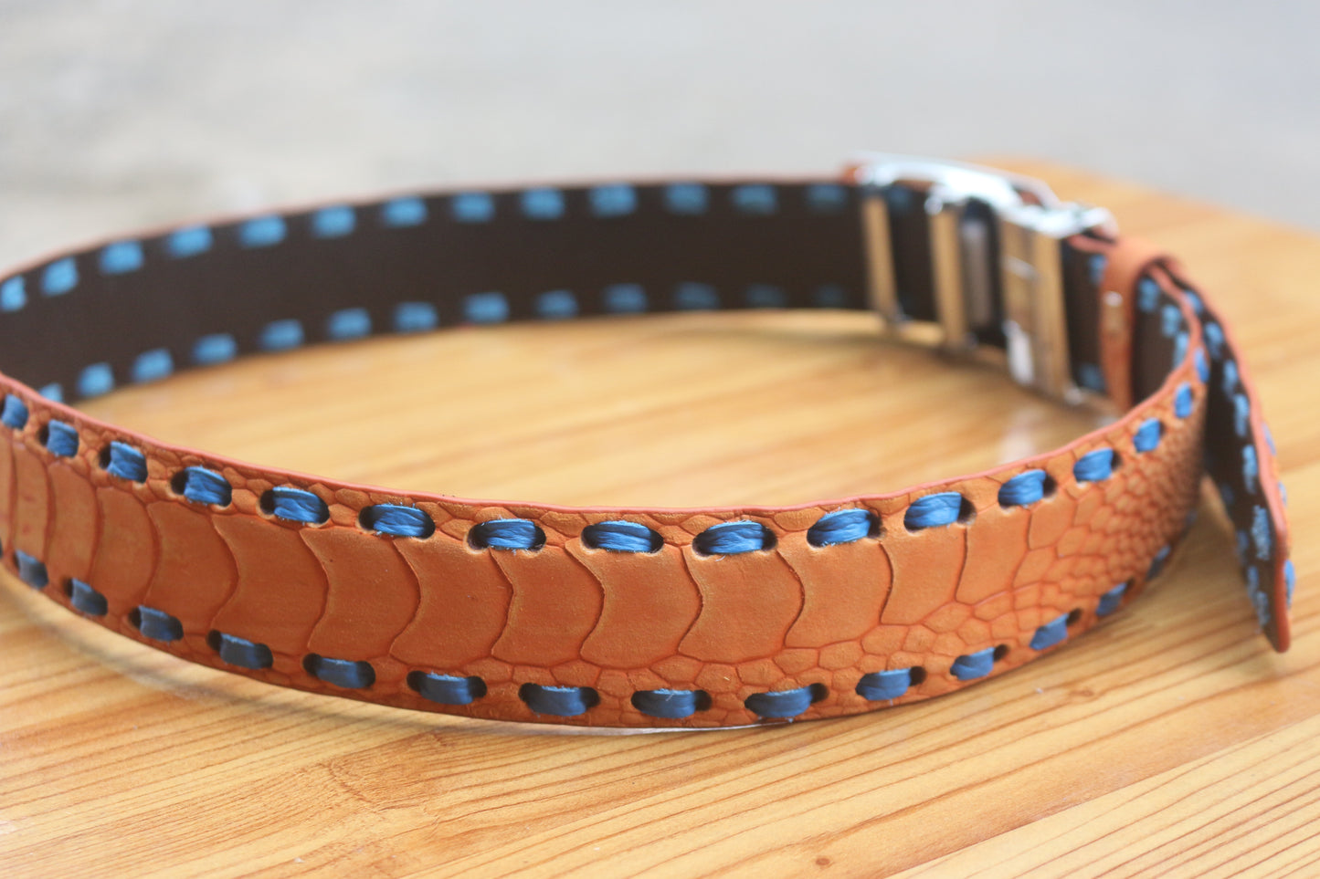 Ostrich nubuck Ostrich leather belt men