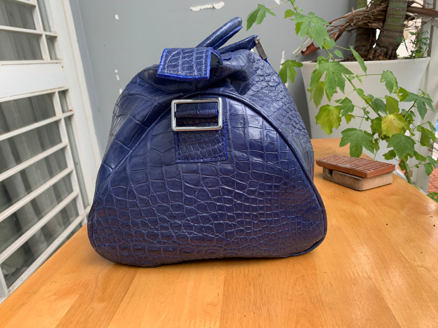 alligator skin blue duffel bags, Travel Luggage Sport gym bags