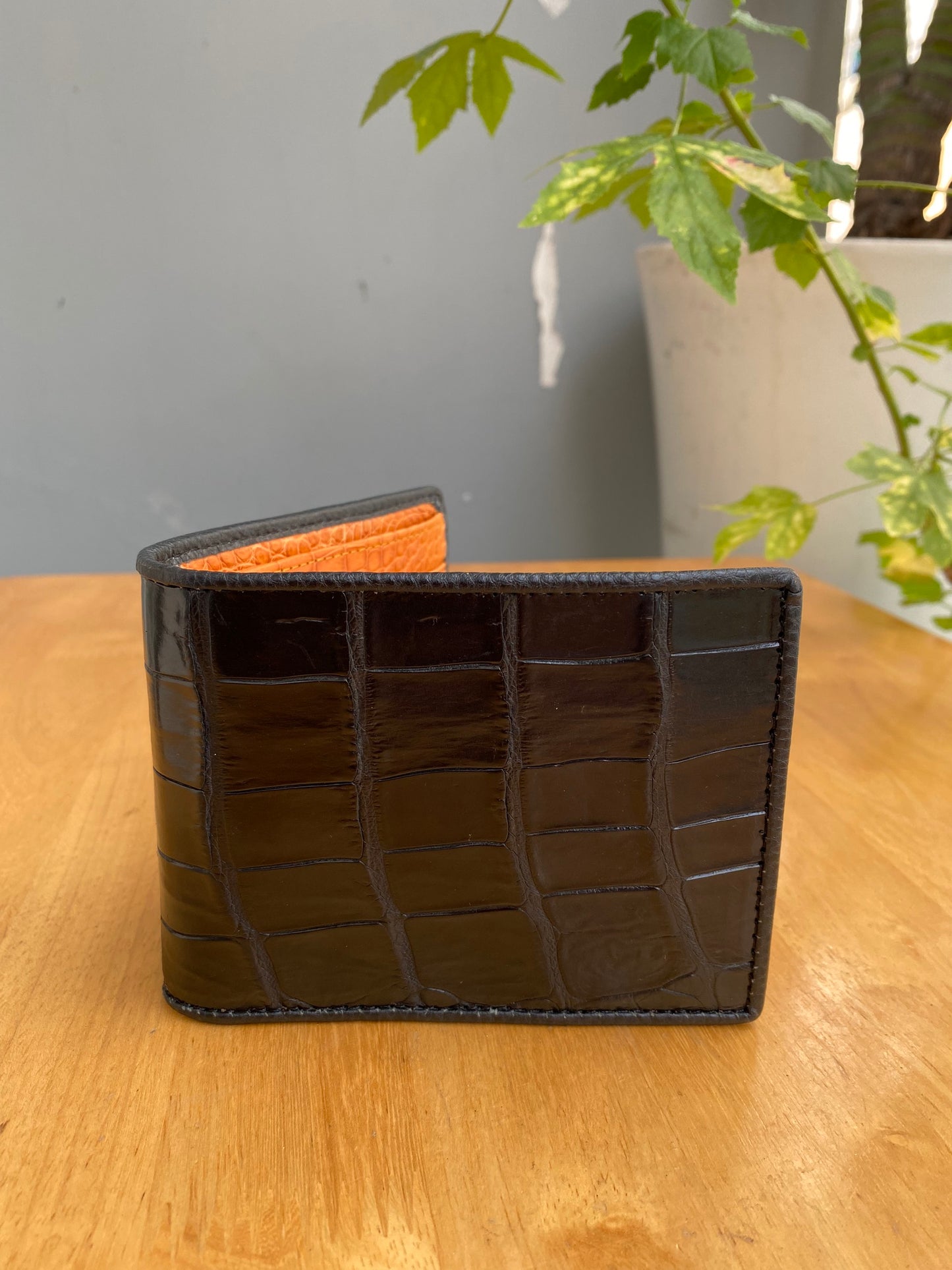 genuine crocodile leather wallet
