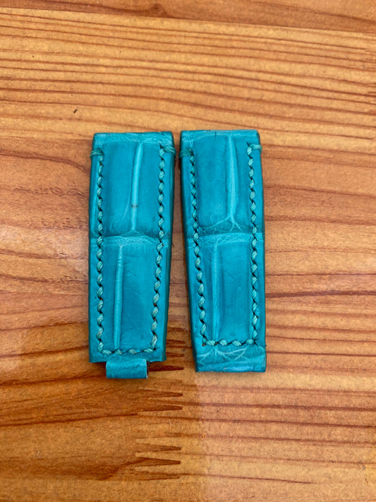 tiffany alligator leather watch strap band for Rolex