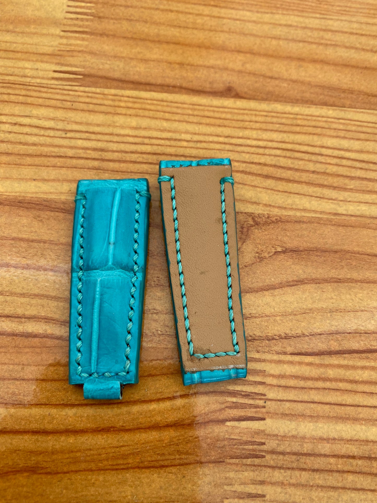 tiffany alligator leather watch strap band for Rolex