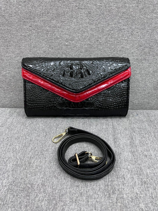 Alligator leather clutch for women