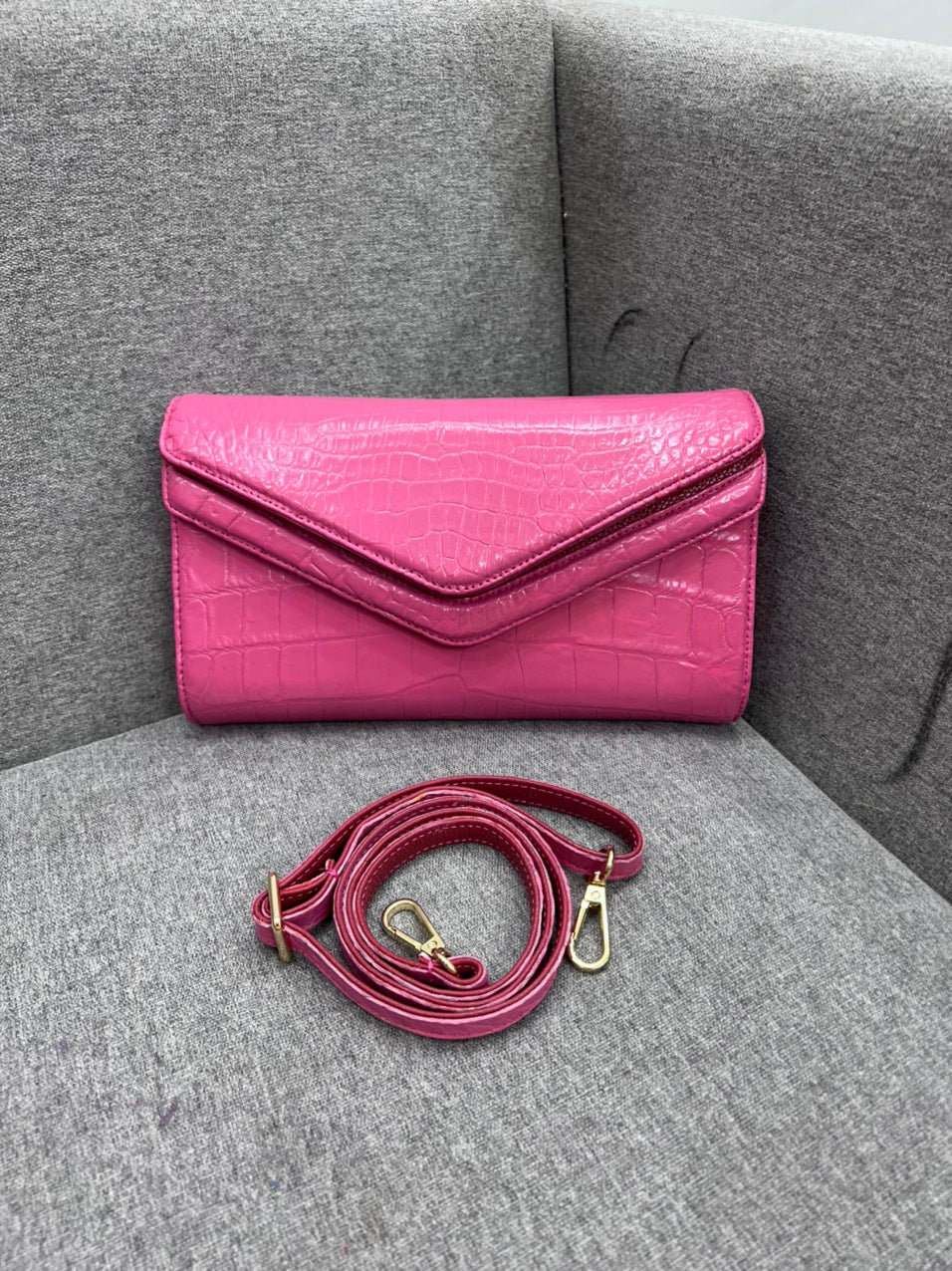 Alligator leather clutch for women