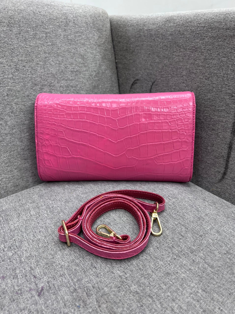 Alligator leather clutch for women