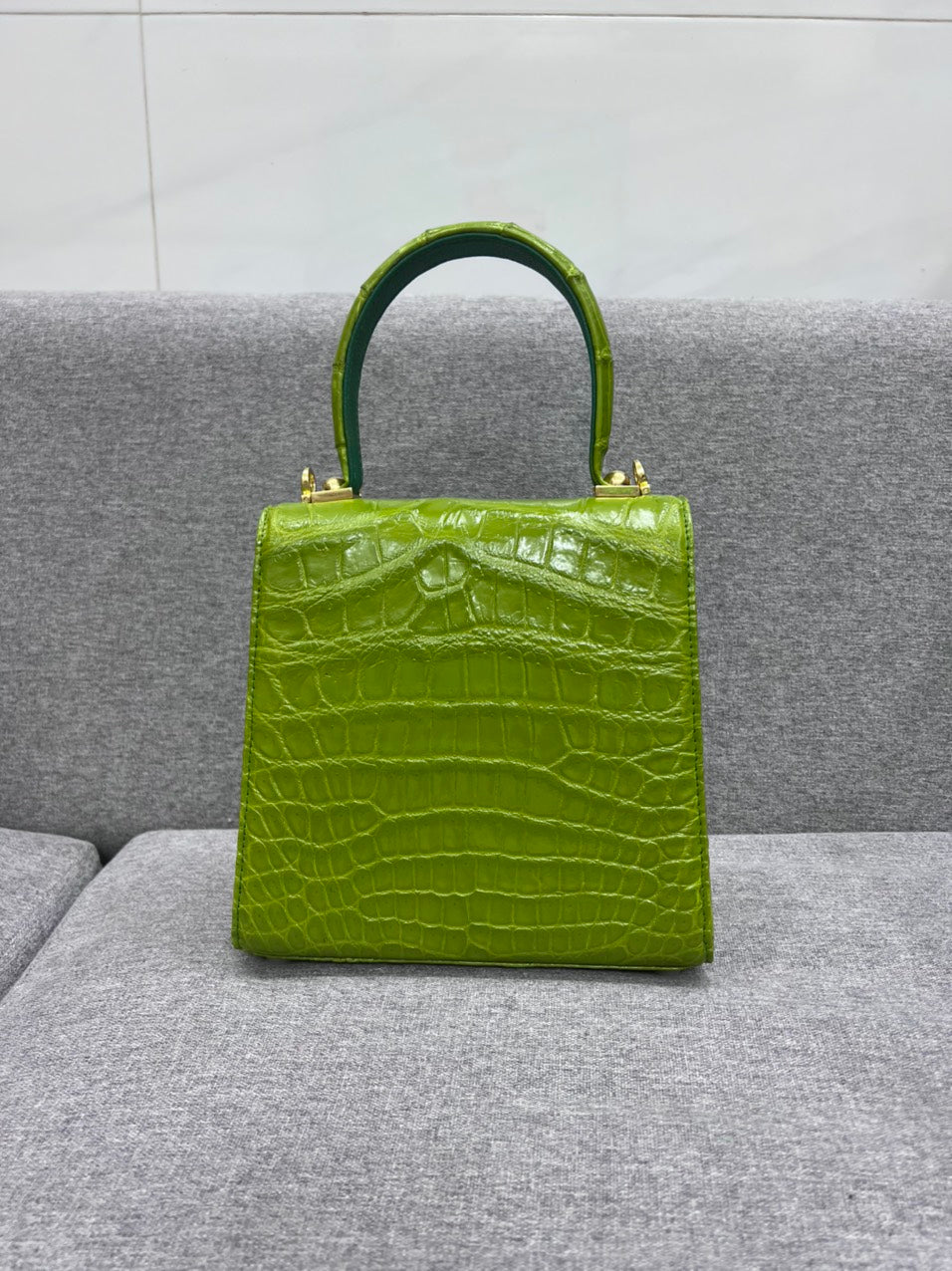 Genuine alligator leather salvatore bag