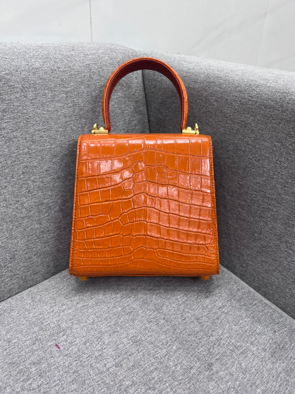 Genuine alligator leather salvatore bag