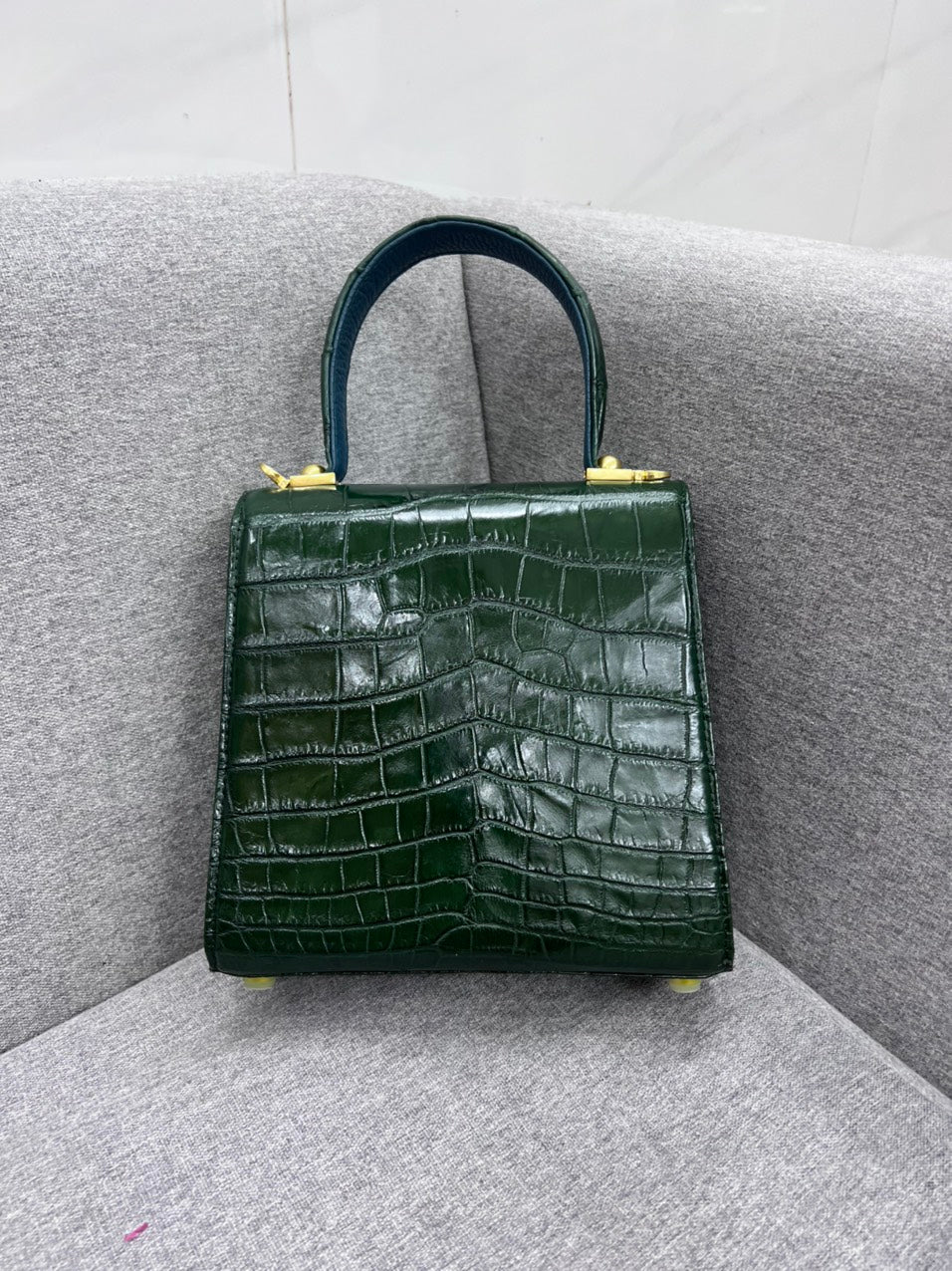 Genuine alligator leather salvatore bag