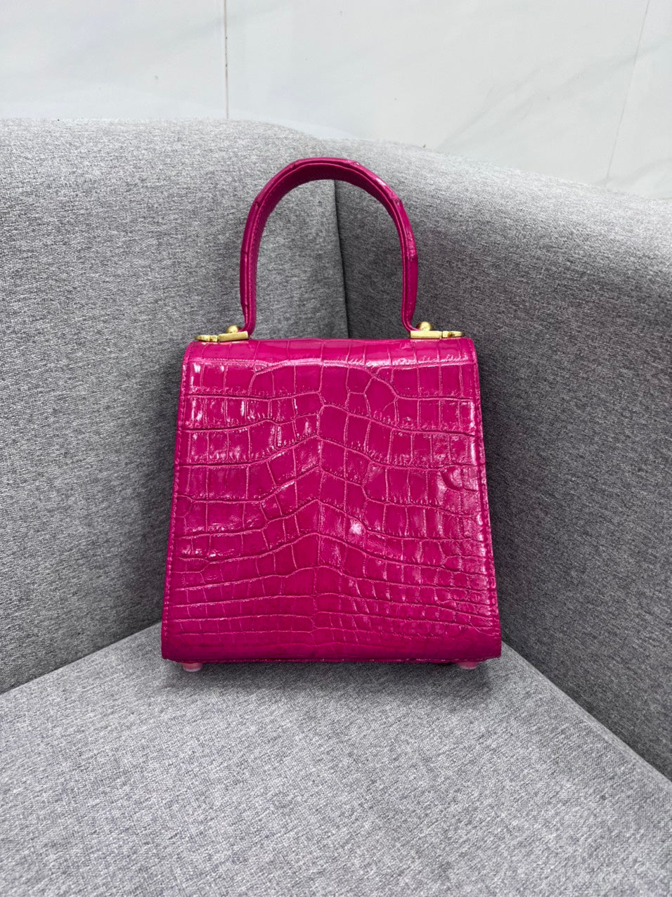 Genuine alligator leather salvatore bag