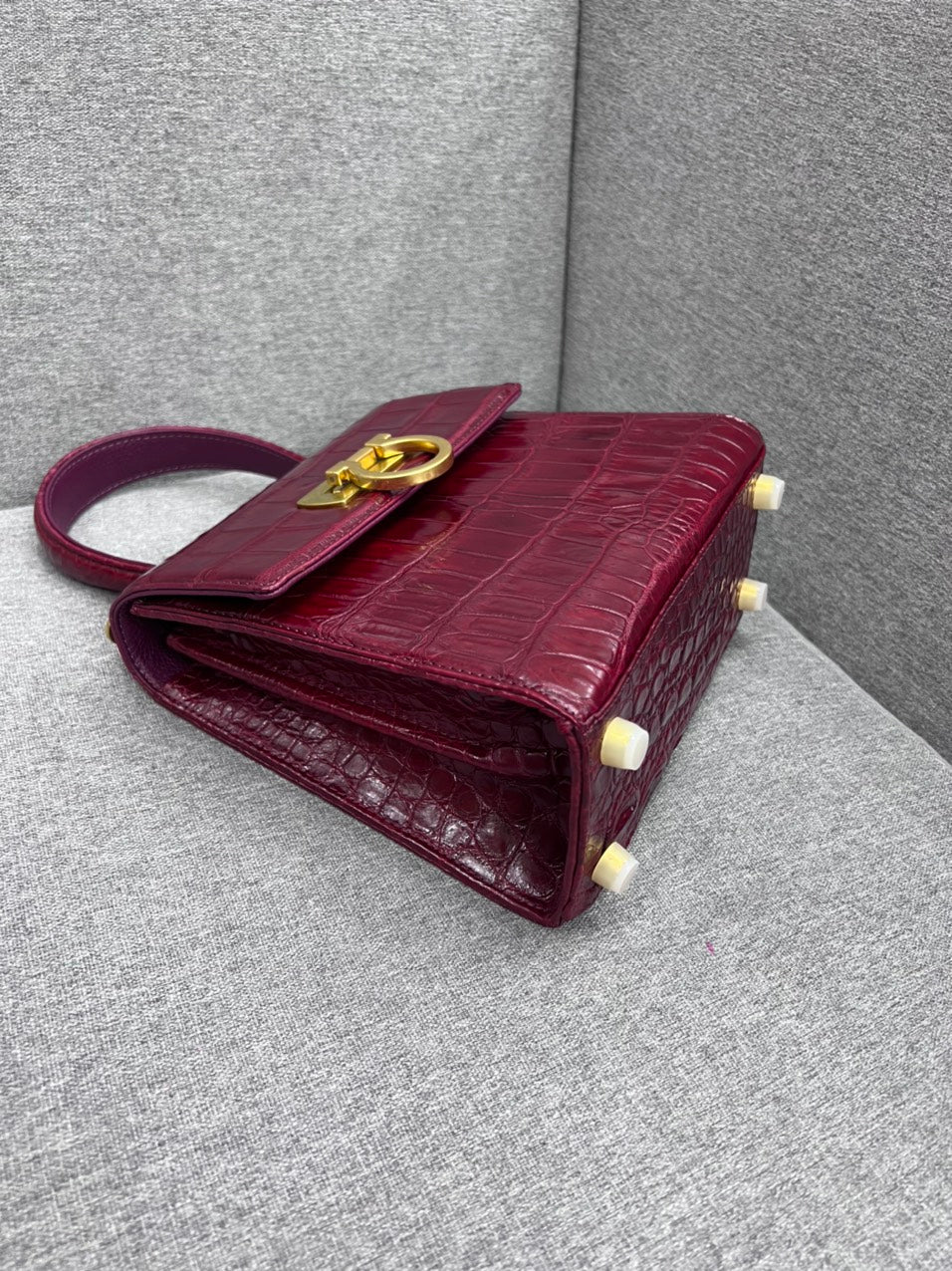 Genuine alligator leather salvatore bag