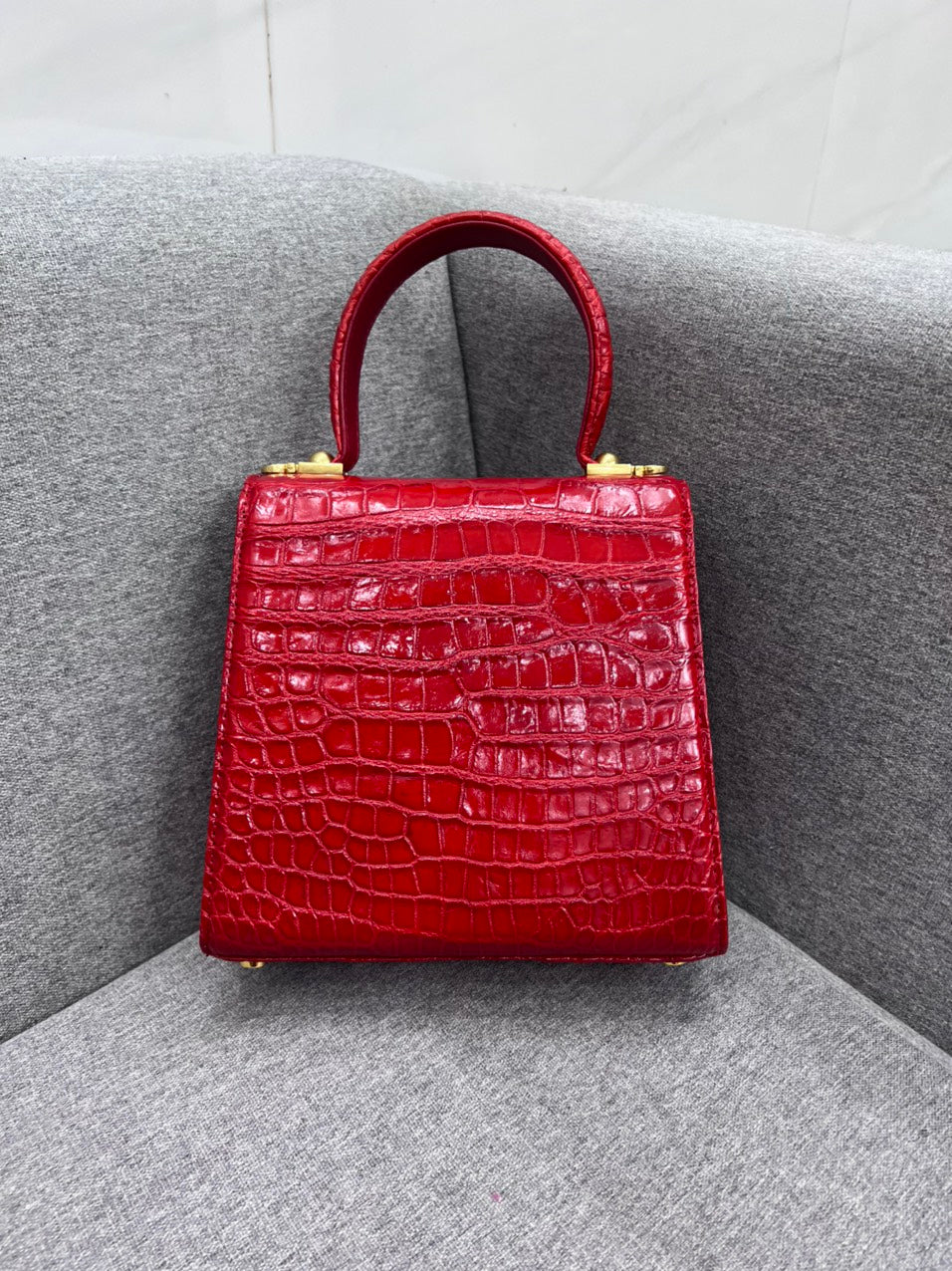Genuine alligator leather salvatore bag