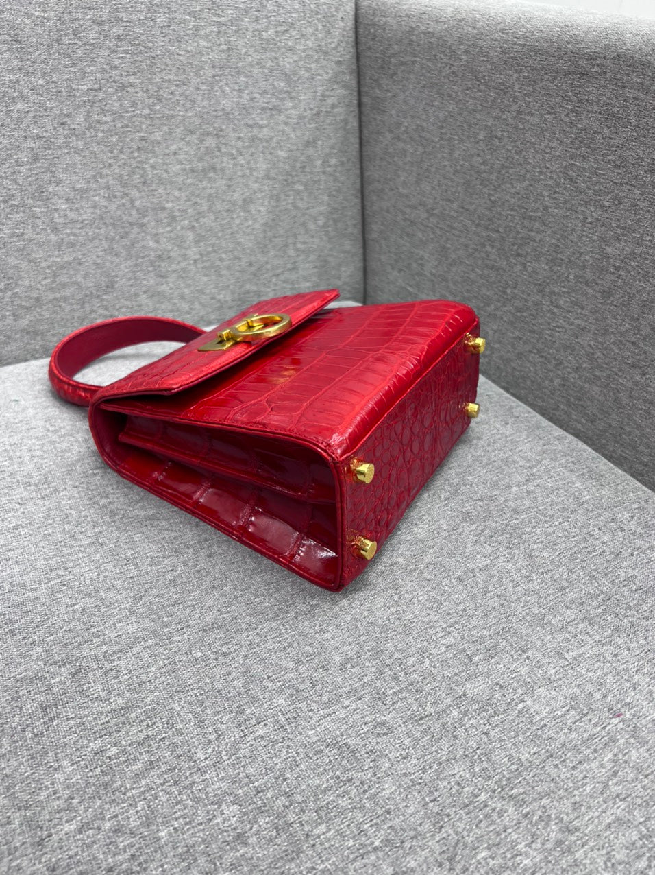 Genuine alligator leather salvatore bag