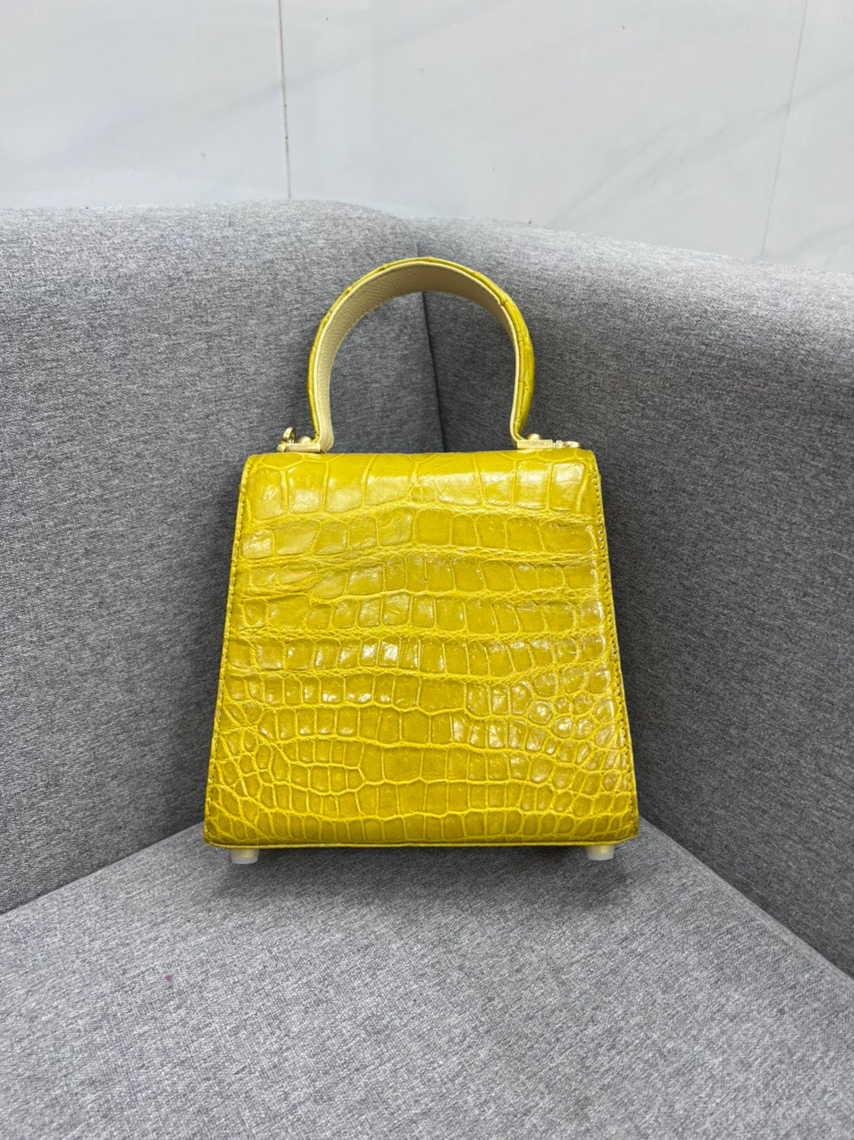 Genuine alligator leather salvatore bag