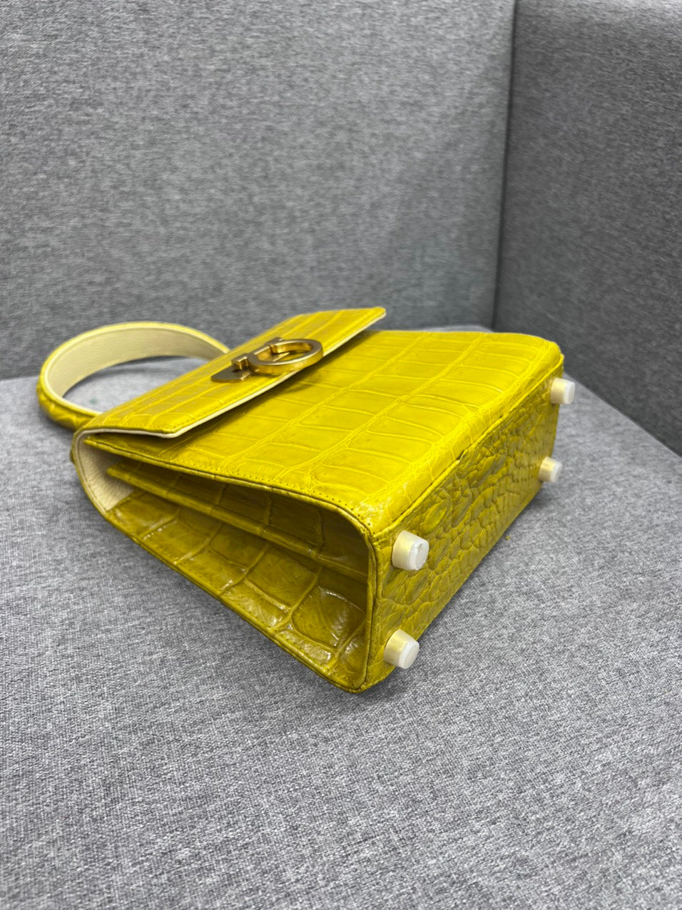 Genuine alligator leather salvatore bag