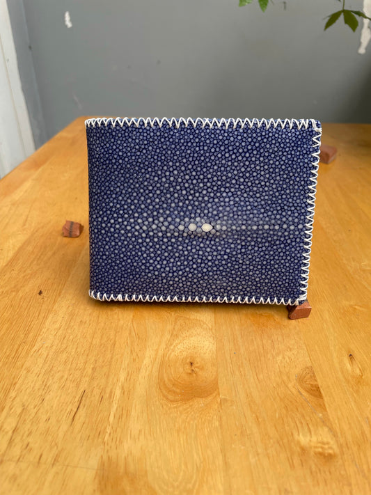 Blue stingray leather men wallet