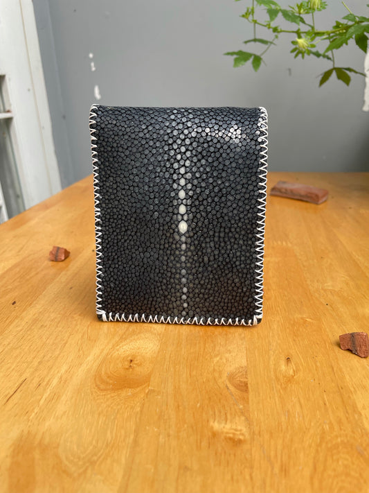 black stingray leather wallet for men