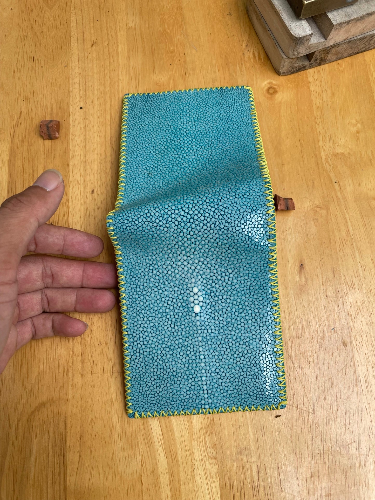 tiffany stingray leather wallet for men