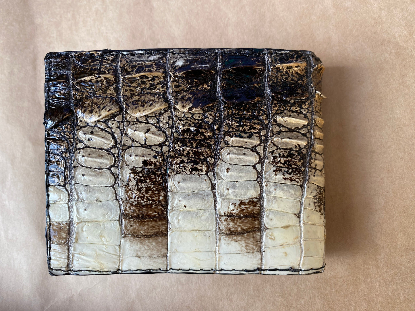 Original alligator leather wallet for men