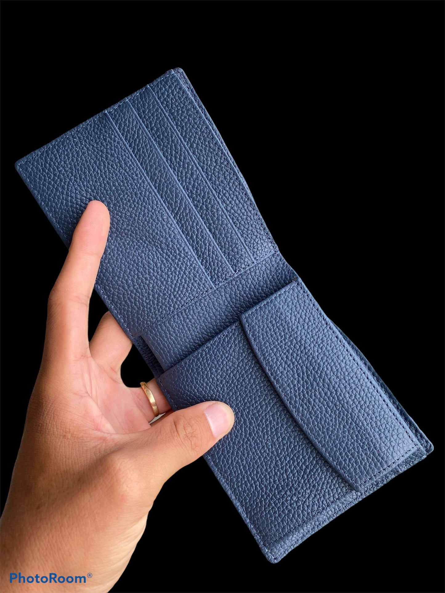 Blue Genuine alligator bi fold wallet for men