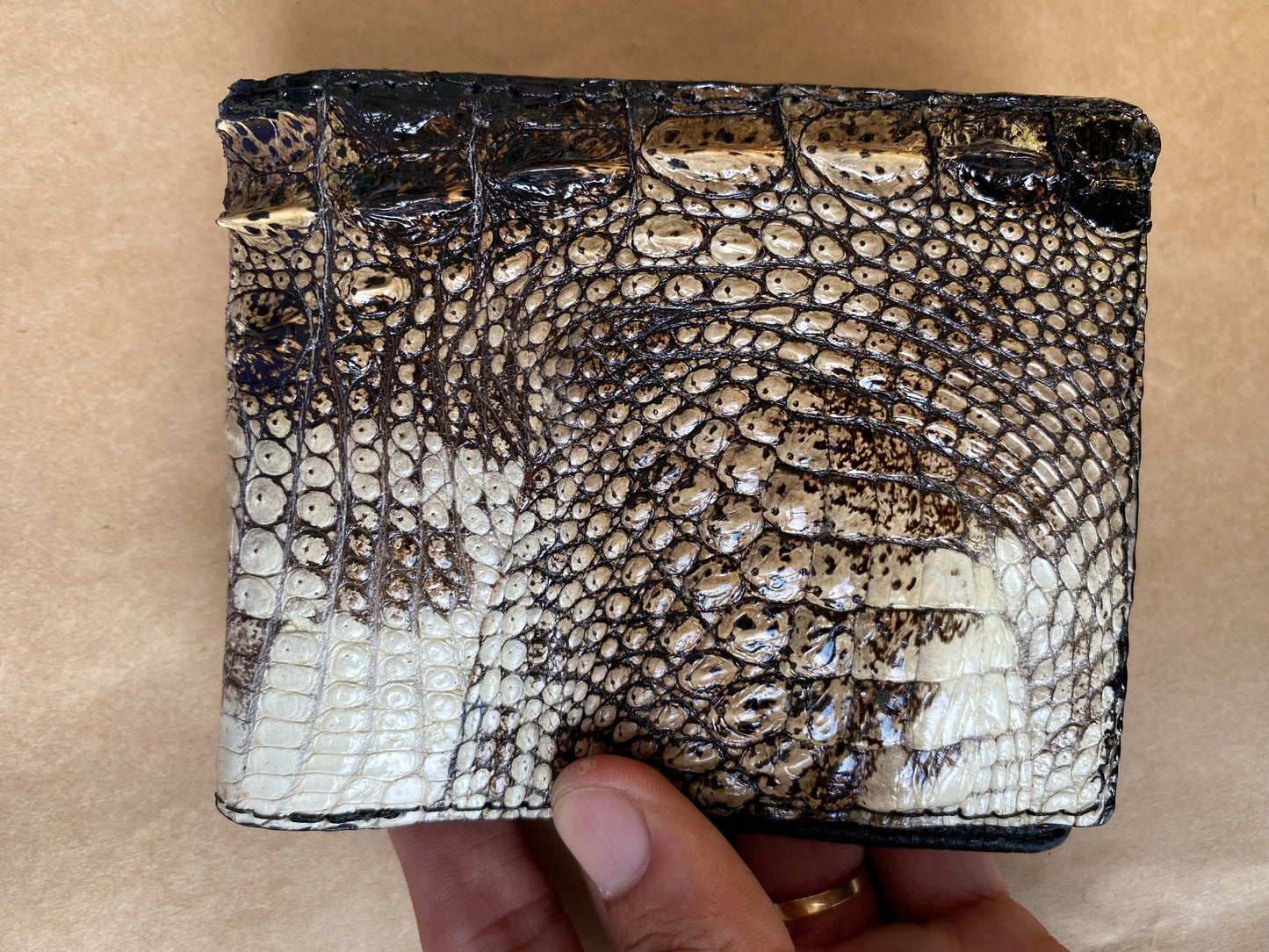 Original alligator leather wallet for men