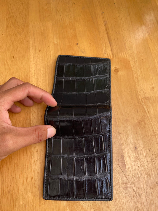 genuine crocodile leather wallet