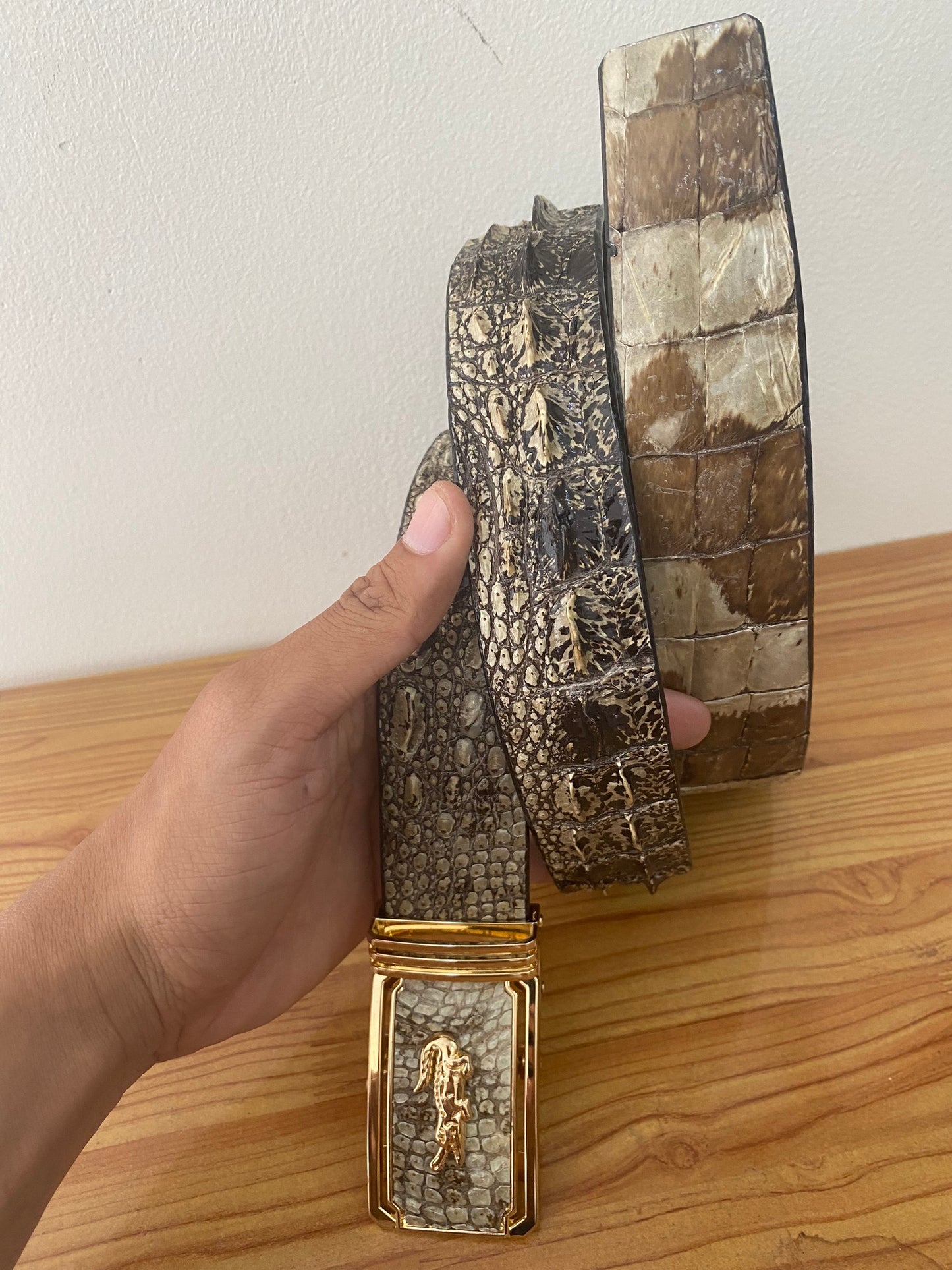 original alligator leather belt for men