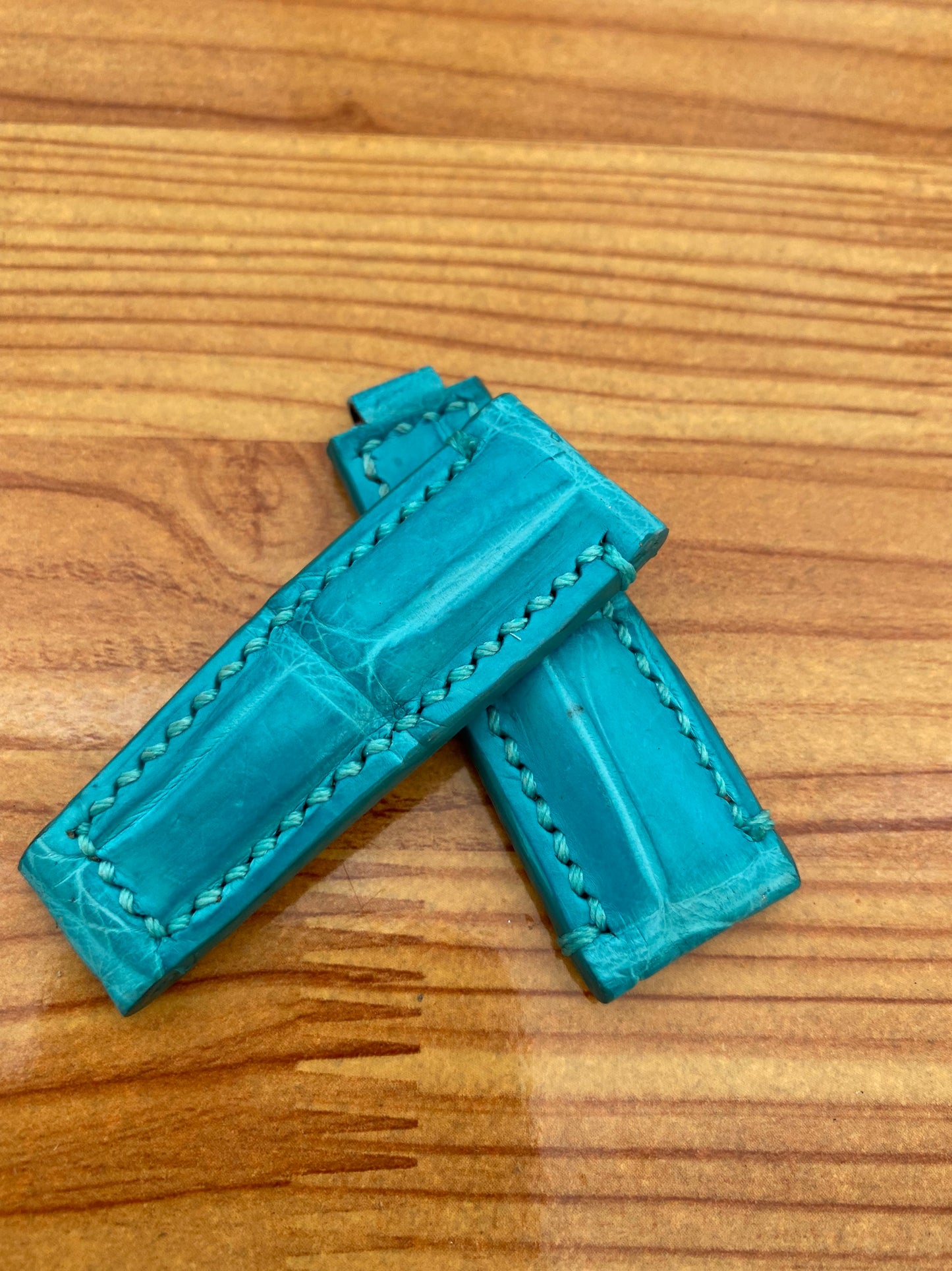 tiffany  alligator leather  watch strap band for Rolex