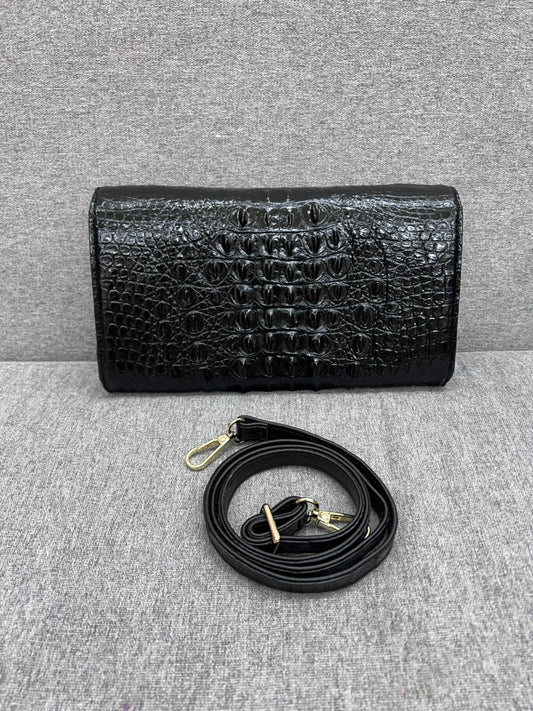 Alligator leather clutch for women